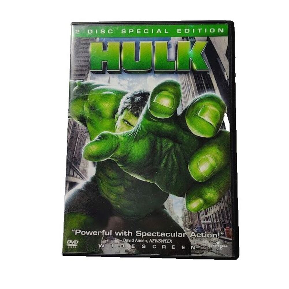 The Hulk Superhero DVD Movie PG 13 2003 Action Eric Bana Sam Elliot Josh Lucas
